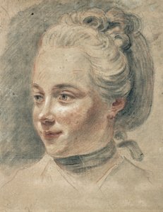 左を向いた少女の頭の4分の3のビュー 作： Johann Heinrich Wilhelm Tischbein